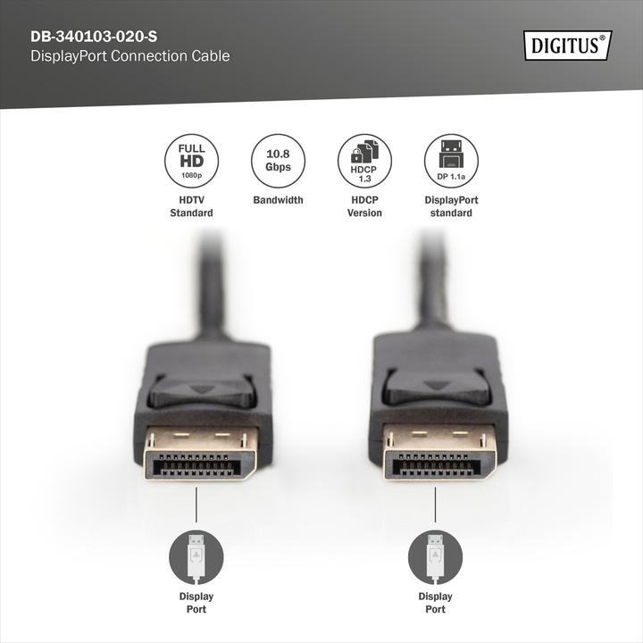 Productafbeelding Digitus DisplayPort - DisplayPort (2 m, DisplayPort)