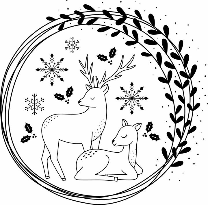Produktbild Artemio Silikonstempel "Snow Deers"