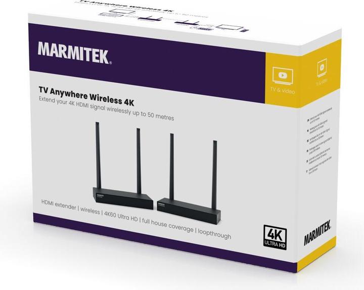 Produktbild Marmitek TV Anywhere Wireless 4K (50 m, HDR, HDMI 1, HDCP)