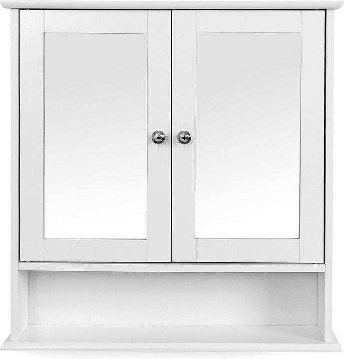 Actual product image Vasagle Mirror cabinet LHC002 white 56.5 x 13.0 x 58.5 cm (56 x 13 x 58 cm)