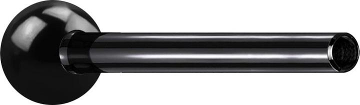 Star Piercing Micro Threadless Barbell-Stab schwarz mit Kugel (ohne Messing, Titan G23)