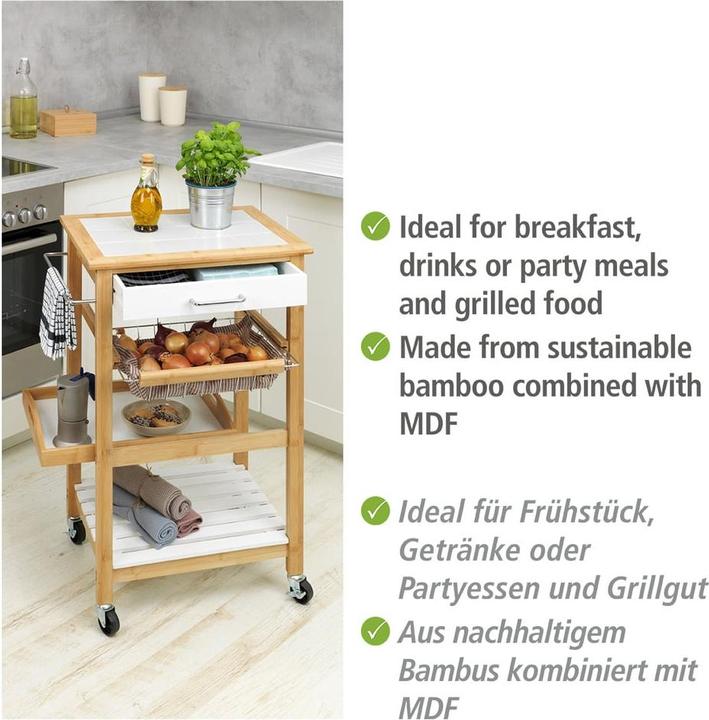 Actual product image Wenko Kitchen Trolley Finja