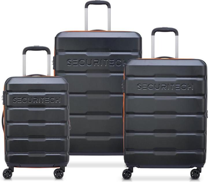 Delsey Securitech von Paris - Gepäckset Citadel - 3 -Stück - Handgepäck 37L + Rampand 77L und 108L - (34 l, Handgepäck (bis 50l))