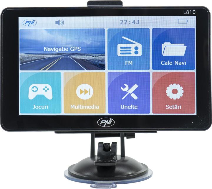 Actual product image PNI GPS navigation system L810 7-inch screen, 800 MHz, 256 MB DDR, 8 GB internal memory, FM-Se (7")