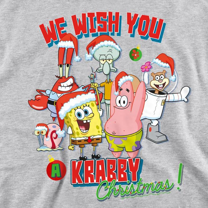 Produktbild Spongebob Squarepants We Wish You A Krabby Christmas! Sweatshirt (M)