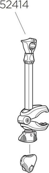 Produktbild Thule Haltearm 2. Rad 342mm ohne Schloss (Schwarz)