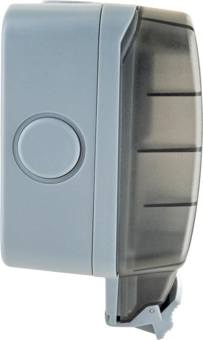 Actual product image Schwaiger Outdoor socket outlet IP66 2-gang Schuko flush-mounted socket outlet