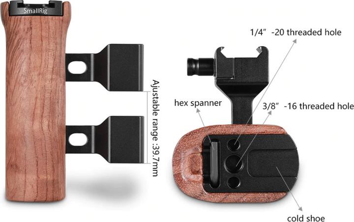 Produktbild SmallRig Wooden Univ Side Handle (Griff)