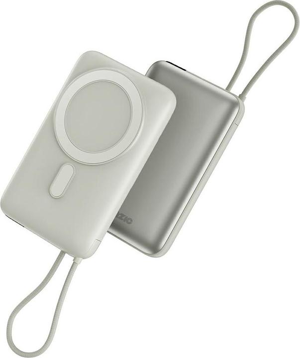 Actual product image Energea PowerBank Bazic Fusion Mag 10000mAh MagSafe Cable USB-C grey