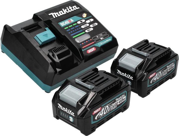 Immagine prodotto Makita RP 001 GM201 Fresatrice a batteria 40 V max. 12 mm brushless + 2x batteria 4.0 Ah + caricabatterie