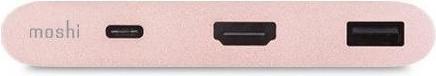 Produktbild Moshi USB-C Multiport Adapter Rose Gold (USB-C, 3 Ports)