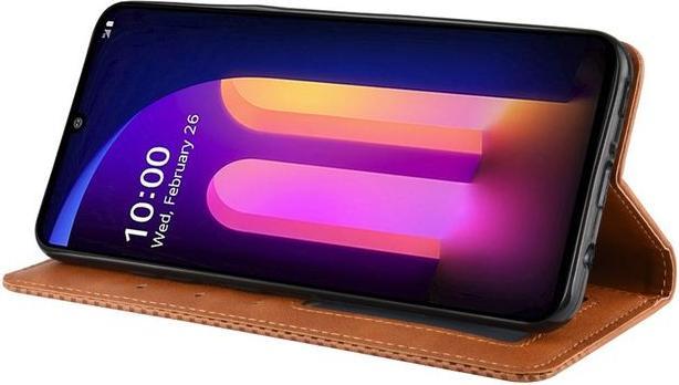 Actual product image MU Classic Retro Leather Bookcover Series (LG V60 ThinQ 5G)