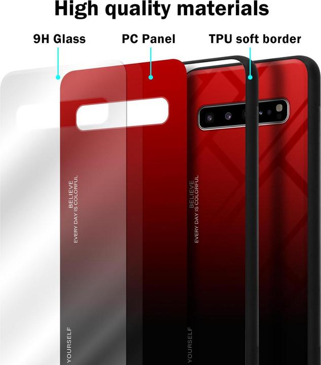Image du produit Cadorabo Couverture en verre TPU 2 couleurs (Samsung Galaxy S10 5G)