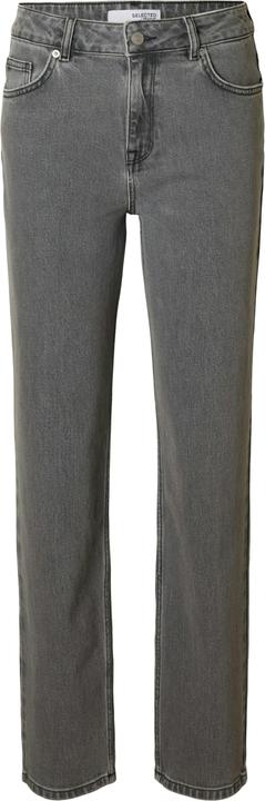 Selected Femme Graue Straight Fit Jeans