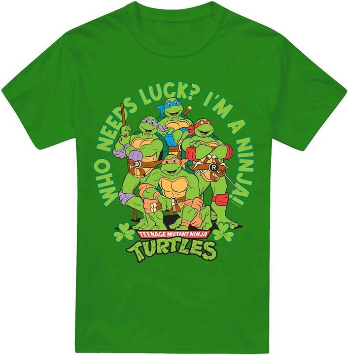 Teenage Mutant NT Who Needs Luck TShirt St PatricksTag