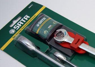 Actual product image SATA KLUCZE PŁASKO-OCZKOWE Z PODWÓJNĄ GRZECHOTKĄ ZESTAW 3 szt / 10, 13, 17mm (17 mm, 10 mm, 13 mm)