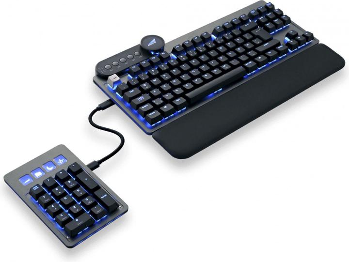 Productafbeelding Mountain Everest Max Gaming Keyboard - MX Speed Silver, ISO, DE Layout (NL, Bedraad)