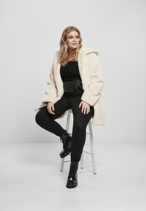 Produktbild Urban Classics Ladies Hooded Teddy Coat (M)