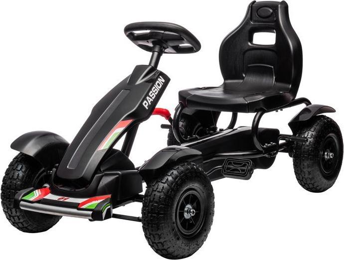 Produktbild Swisshandel24 GoKart, Tretfahrzeug, Tretauto mit Handbremsen, Kinderfahrzeug mit verstellbarem Sitz, Pedal, Kettca