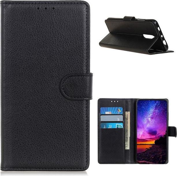 Actual product image MU Classic Litchi Leather Bookcover Series (Nokia 2.4)