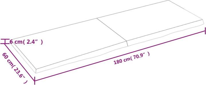 Actual product image VidaXL Emerald (180 x 60 x 6 cm)