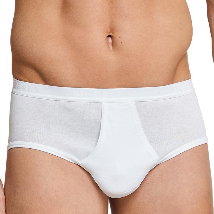Actual product image Schiesser 4-pack Original Classics fine-rib sports briefs with Eingriff (XXL, pack of 4)