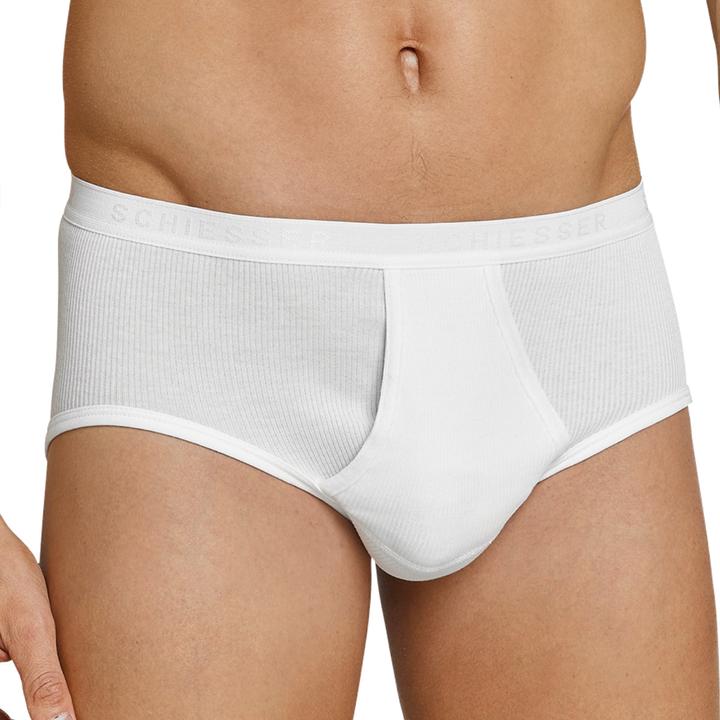Produktbild Schiesser 4er Pack Original Classics Doppelripp Sportslip mit Eingriff (M, 4er Pack)