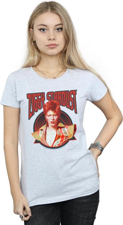 Actual product image David Bowie Womens/Ladies Ziggy Stardust Cotton T-Shirt (L)