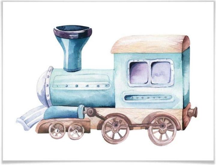 Produktbild Trenddeko Kvilis - Die Lokomotive (80 x 60 cm)