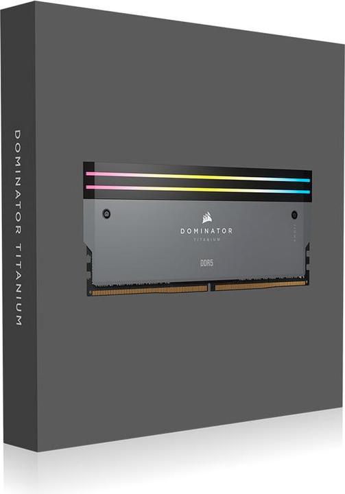 Image du produit Corsair Dominator Titanium (2 x 32GB, 0.01 MHz, RAM DDR5, DIMM)