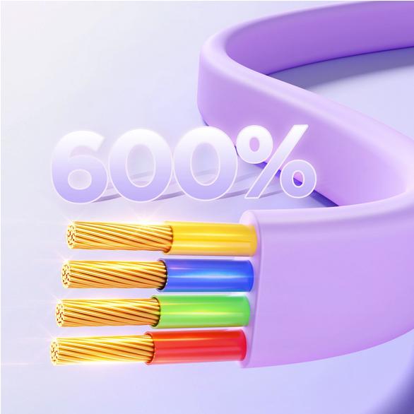 Produktbild Joyroom S-A40 Colourful Series 3in1 einziehbares Kabel USB-A auf USB-C / Lightning / microUSB 1 m – (1 m)