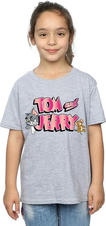 Immagine prodotto Tom & Jerry Gradient Logo Maglietta Ragazze (140, 146)