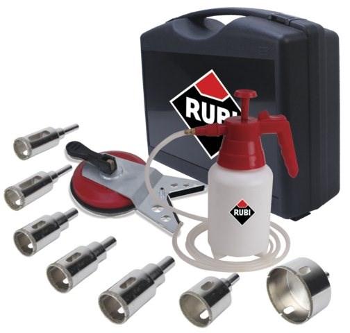 Produktbild Rubi SARA WET DRILL KIT 20 28 35 43 50 65 75 + GUIDE MULTIDRILL + HYDRAULICS (20 mm)