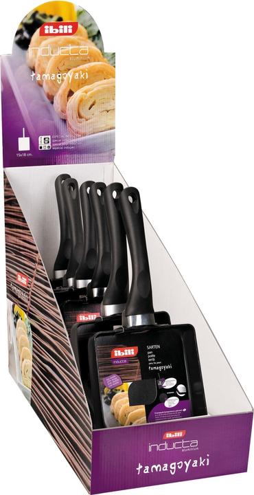Image du produit Ibili Poêle pour Tamagoyaki Inducta 15 x 18 cm Parfait pour préparer des omelettes Tamagoyaki (Poêle à frire)