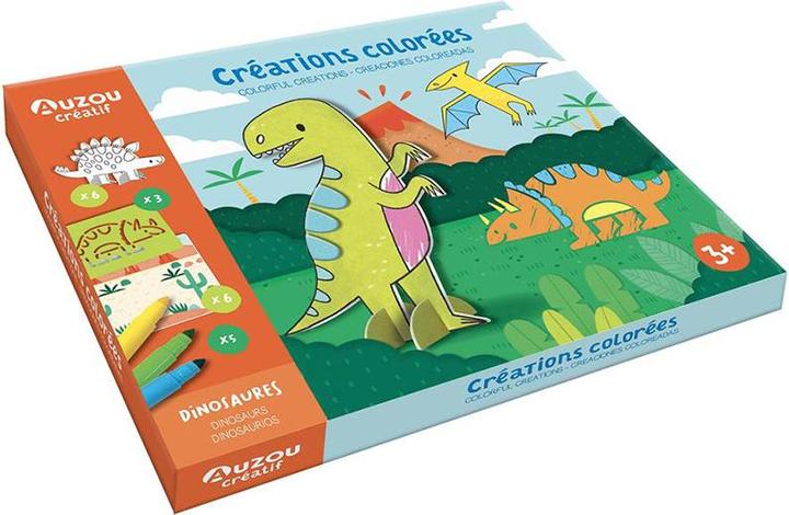 Image du produit Créations colorées / Dinosaures (Français, Passchier Anne, 2021)
