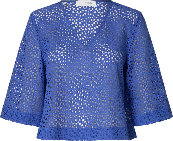 Selected Femme Broderie Anglaise Crop Top