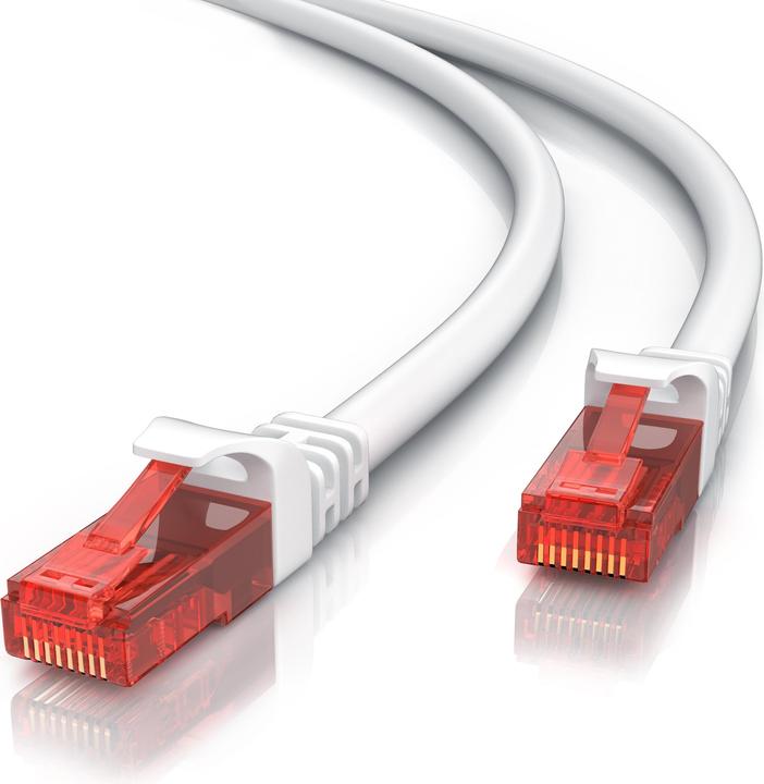 Produktbild CSL CAT.6 Netzwerkkabel - Ethernet Gigabit Lan Kabel RJ45 - Patchkabel - komp. CAT.5 CAT.6 CAT.7 CAT.8 (UTP, CAT6, 15 m)