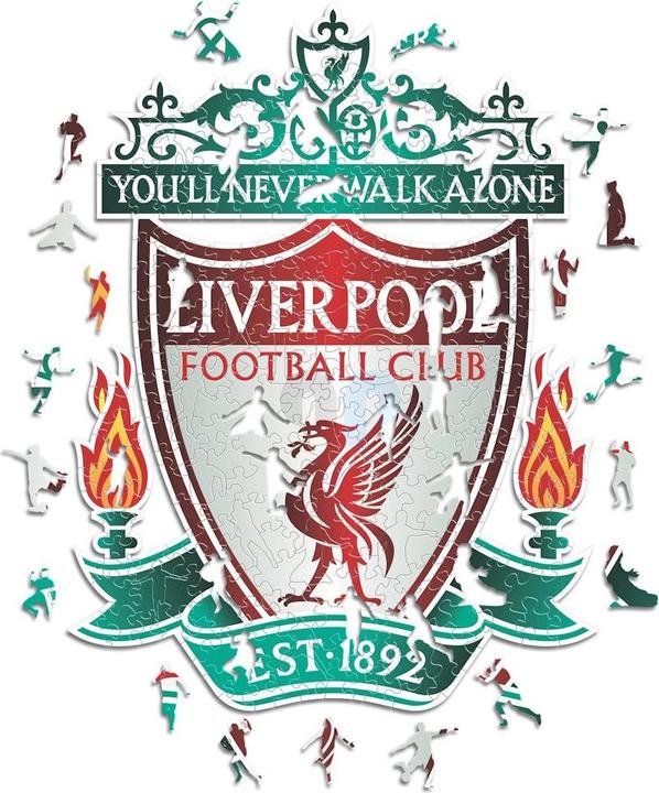 Actual product image Iconic Liverpool FC - Logo - Wooden Puzzle Size S (150 pieces) (150 pieces)