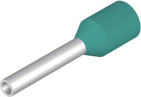 Actual product image Weidmüller H0.34/10 TK SV, Pin Connection, Straight, Metallic, Turquoise, 0.34 mm², 1 cm, 8 mm