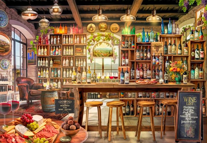 Produktbild Bluebird Puzzle 1000 pieces The Wine Tasting Room (1000 Teile)