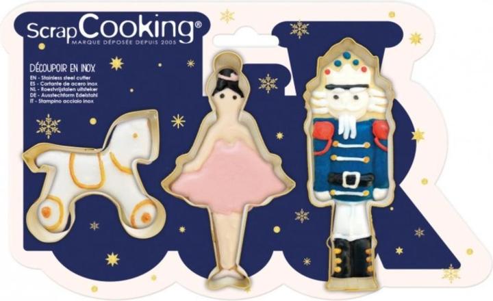Image du produit ScrapCooking Set de 3 emporte-pièces Casse-noisette