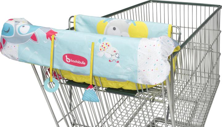 Actual product image Badabulle Seat cover for shopping trolley- Mountain animals (Table seat)