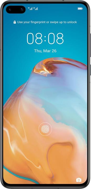 Produktbild Huawei P40 (128 GB, Black, 6.10", Hybrid Dual SIM + eSIM, 50 Mpx, 5G)