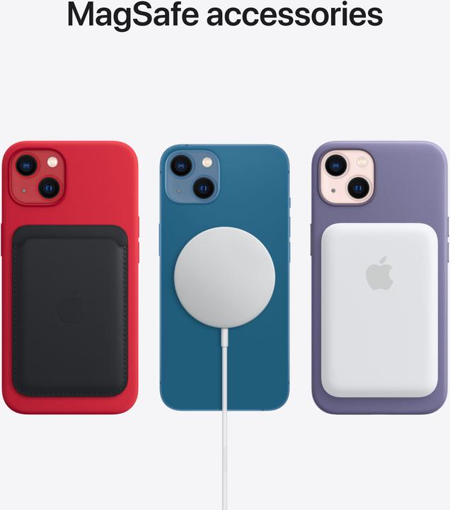 Produktbild Apple iPhone 13 (128 GB, Midnight, 6.10", SIM + eSIM, 12 Mpx, 5G)