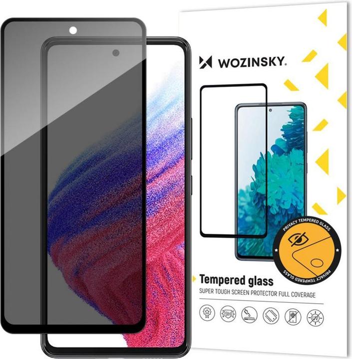 Produktbild Wozinsky Privacy Glass Panzerglas für Samsung Galaxy A53 5G mit Anti Spy Blickschutzfilter (1 Stück, Samsung Galaxy A53 5G)