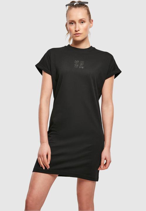 Actual product image Urban Classics Ladies Cut On Sleeve Printed Tee Dress (XL)