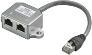 Actual product image Goobay Cable Splitter (Y-Adapter) (F/FTP, CAT5, 0.15 m)
