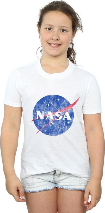 Immagine prodotto Nasa Classic Insignia Logo Distressed Maglietta Ragazze (116)