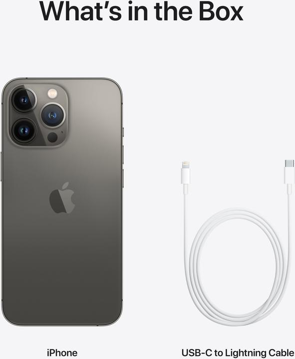 Image du produit Apple iPhone 13 Pro (512 Go, Graphite, 6.10", SIM + eSIM, 12 Mpx, 5G)