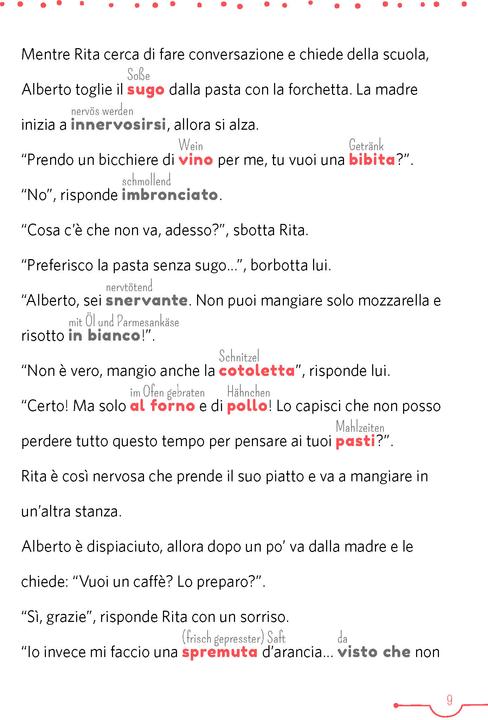 Actual product image 5-Minuten-Lektüre Italienisch A2 - A tavola con amore (German, Italian, Claudia, Mencaroni, 2021)